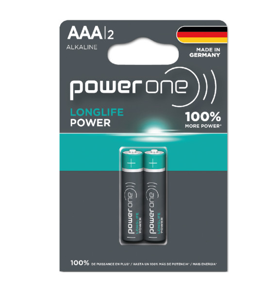 Pilas Alcalinas, Longlife Power, AAA - Blister x 2 Und.